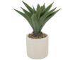 Uma 31-Inch Agave in White Planter small image number 1