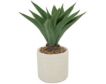 Uma 31-Inch Agave in White Planter small image number 1