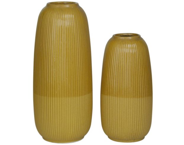 Uma 2-Piece Yellow Vase Set large image number 1