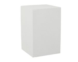 Uma 24" White Garden Stool
