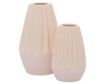 Uma 2-Piece Pink Handmade Ceramic Vase Set small image number 1