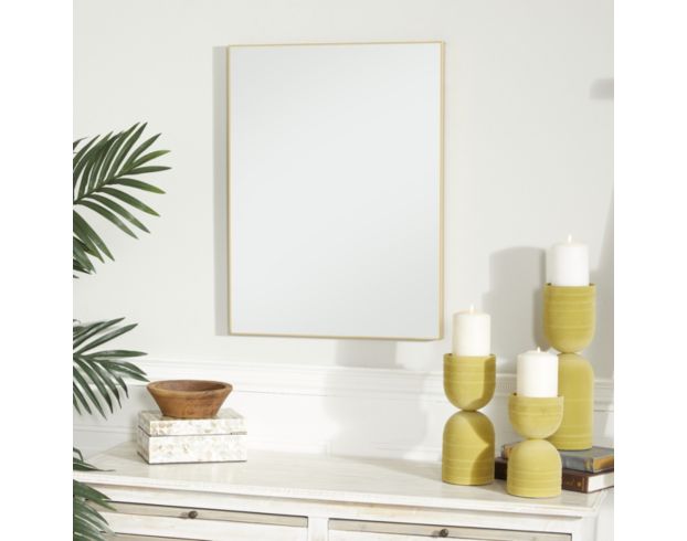 Uma Gold Square Wall Mirror 18 X 24 large image number 3
