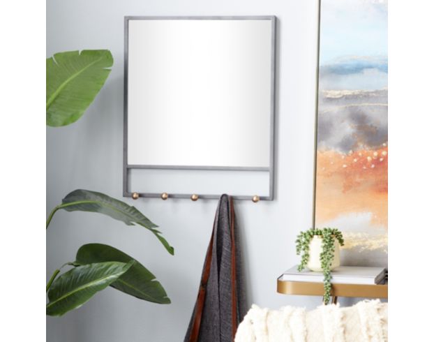 Uma Black Shelf Mirror 20 X 24 large image number 3