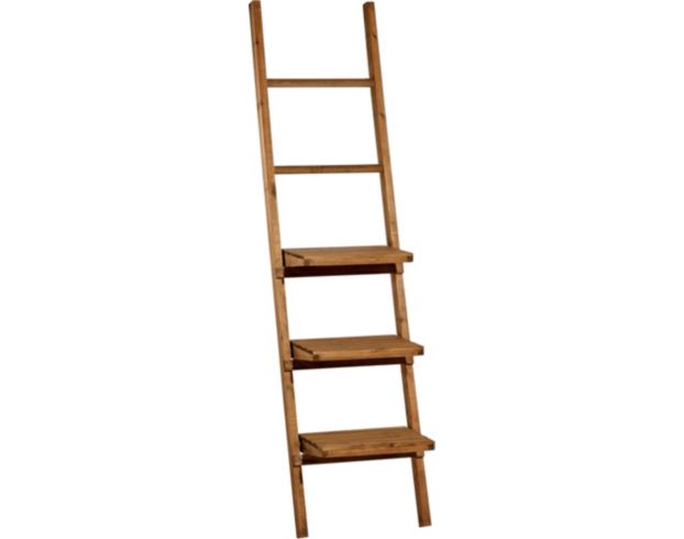 Uma Brown Wall Shelf & Ladder large image number 1