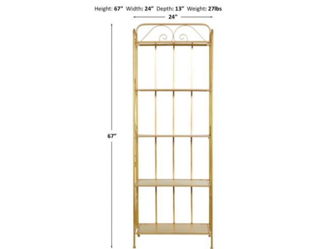 Uma Gold Bakers Rack large image number 4