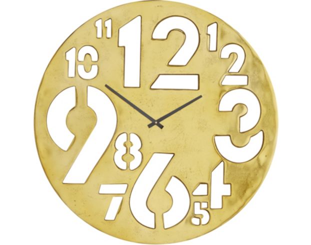 Uma 24-Inch Gold Wall Clock large image number 1
