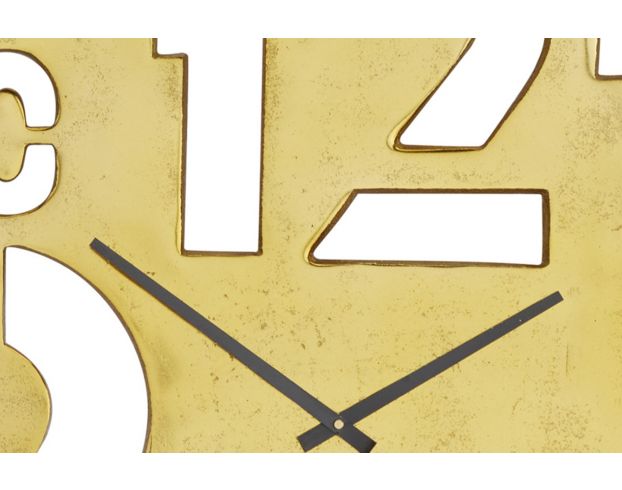 Uma 24-Inch Gold Wall Clock large image number 2
