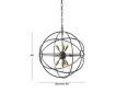 Uma Gold Metal Industral Chandelier 23 X 23 small image number 3