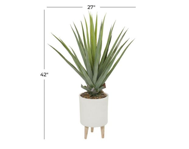 Uma 42-Inch Faux Agave Plant with Planter large image number 3