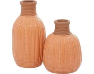 Uma Orange Vases (Set Of 2)