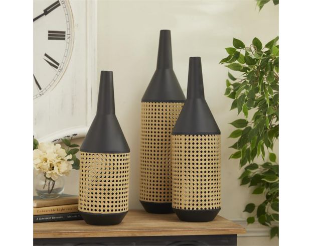 Uma Metal Cane Vases (Set Of 3) large image number 8