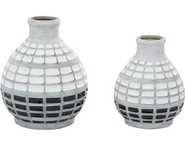 Uma Ceramic Coastal Vases (Set Of 3) large image number 5