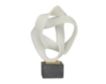 Uma 17" White Abstract Ribbon Line Sculpture small image number 3