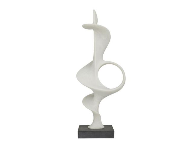 Uma 28" White Abstract Sculpture large image number 3