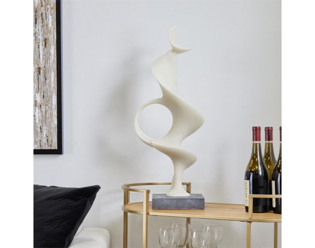 Uma 28" White Abstract Sculpture large image number 4