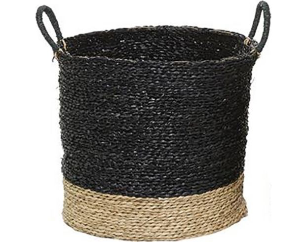 Uma Black Seagrass Basket (Set Of 3) large image number 3