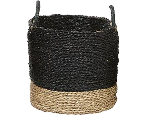 Uma Black Seagrass Basket (Set Of 3) large image number 4