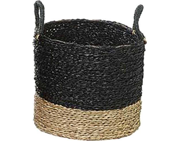 Uma Black Seagrass Basket (Set Of 3) large image number 5