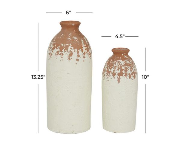 Uma White Vases (Set Of 2) large image number 3