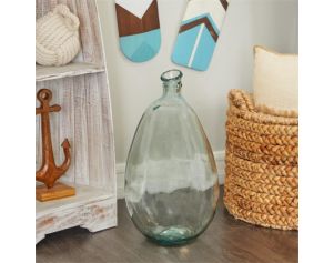 Uma 18" Blue Spanish Glass Vase