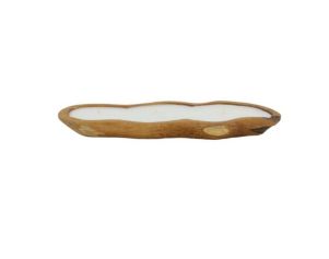 Uma 20" Teak Wood Candle
