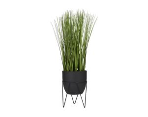 Uma 21-Inch Artificial Wheatgrass with Metal Stand