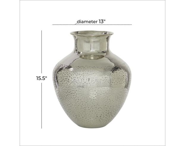 Uma 16" Silver Aluminum Vase large image number 3