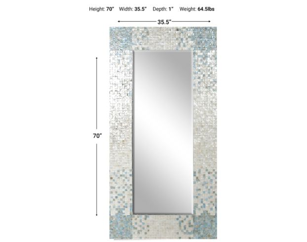 Uma Mother Of Pearl Mirror 71 X 28 large image number 10