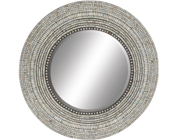 Uma Round 39-Inch Shell Mirror large image number 1