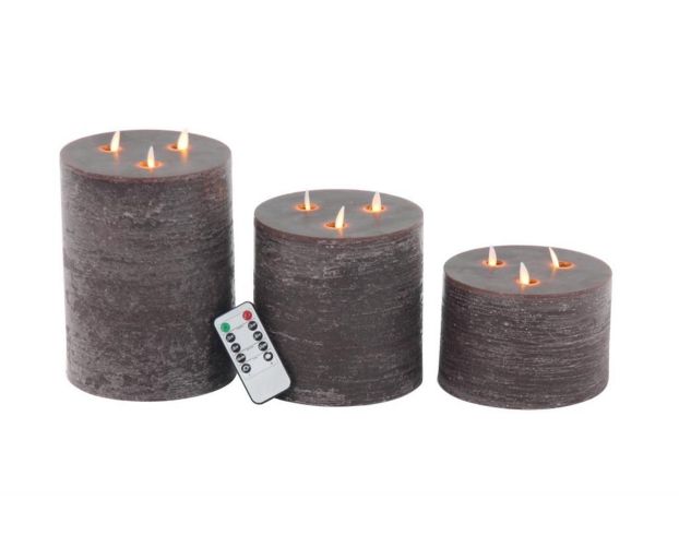 Uma 3-Wick Flameless Candle (Set of 3) large image number 1