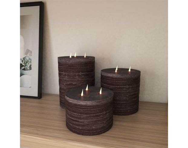 Uma 3-Wick Flameless Candle (Set of 3) large image number 3