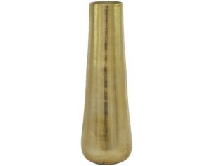 Uma 31" Gold Aluminum Floor Vase
