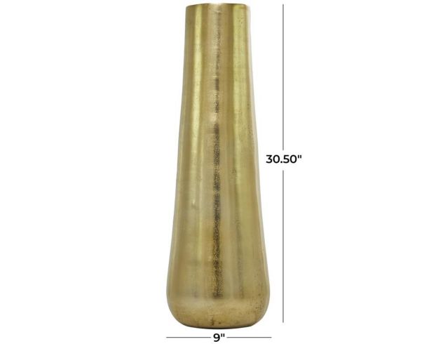 Uma 31" Gold Aluminum Floor Vase large image number 4