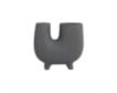 Uma 8" Gray Abstract U-Shaped Vase small image number 2