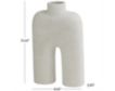 Uma 13" White Abstract Arched Vase small image number 5