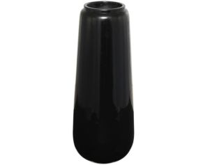 Uma 40" Black Resin Floor Vase