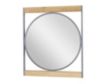 Uma Brown Metal Wall Mirror with Wood Accents small image number 2