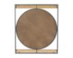 Uma Brown Metal Wall Mirror with Wood Accents small image number 3