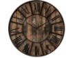 Uma 36" x 36" Brown Wood Wall Clock with Black Accents small image number 1