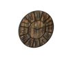 Uma 36" x 36" Brown Wall Clock with Black Accents small image number 2