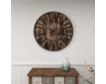 Uma 36" x 36" Brown Wood Wall Clock with Black Accents small image number 3