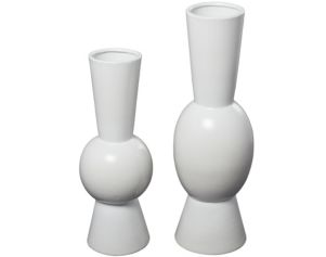Uma Fluted Floor Vase (Set of 2)