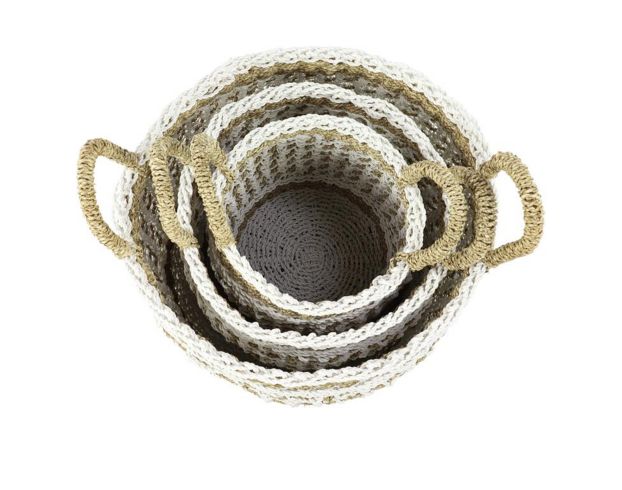 Uma Brown Boho Basket (Set of 3) large image number 3