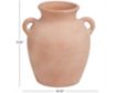 Uma 11" Orange Ceramic Terracotta Jug Vase small image number 3