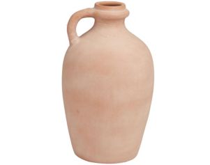 Uma 15" Orange Ceramic Terracotta Jug Vase