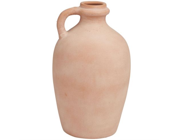 Uma 15" Orange Ceramic Terracotta Jug Vase large image number 1