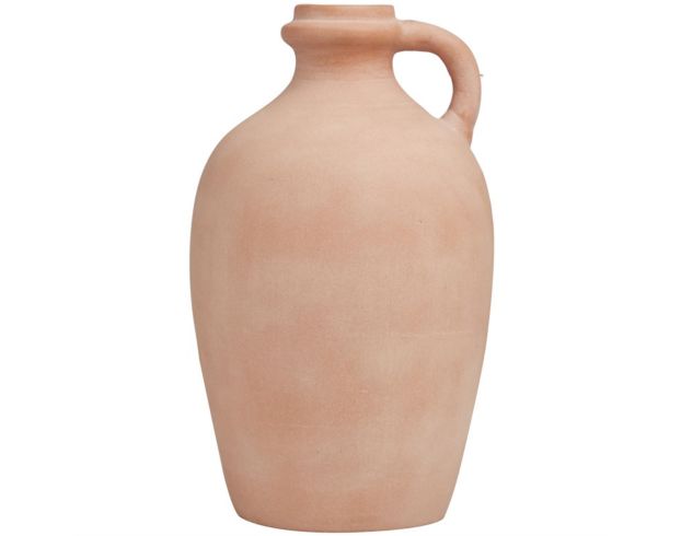 Uma 15" Orange Ceramic Terracotta Jug Vase large image number 2