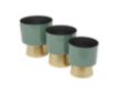 Uma Green And Gold Planter (Set Of 3) small image number 3