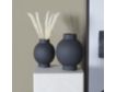 Uma Black Ceramic Ribbed Vase (Set Of 2) small image number 4