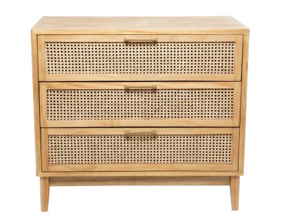 Uma Lenox 3-Drawer Natural Accent Cabinet